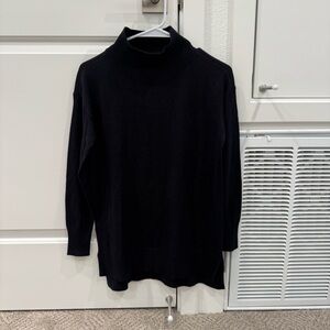 LOFT Black XXSP Turtleneck/Mockneck Sweater